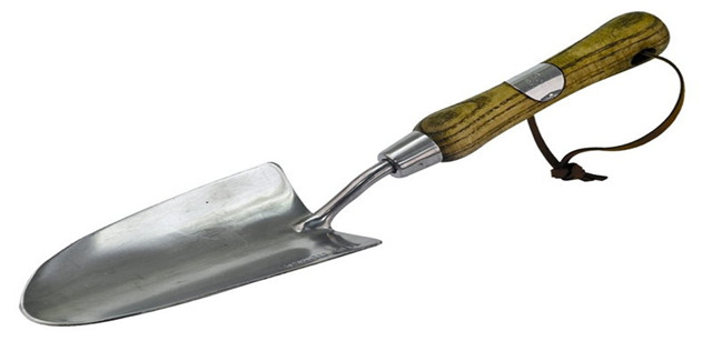 82610_2-Stainless Steel Hand Trowel with Ash Handle