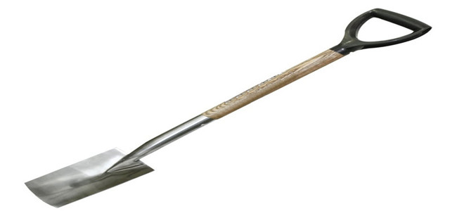 Stainless Steel Border Spade Wooden Handle