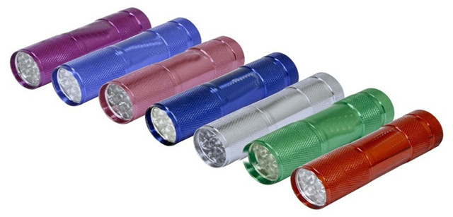 9 LED Aluminium Torch