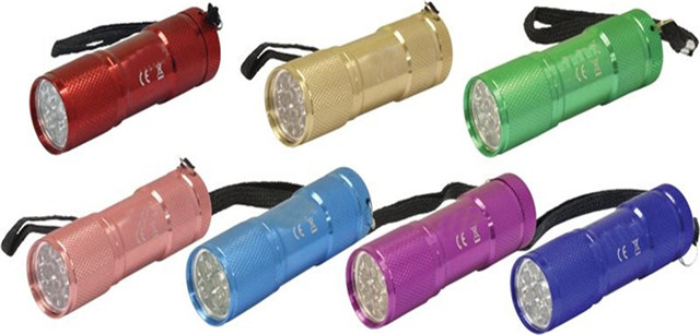 Coloured 9 LED Torch61746_3-Coloured 9 LED Torch